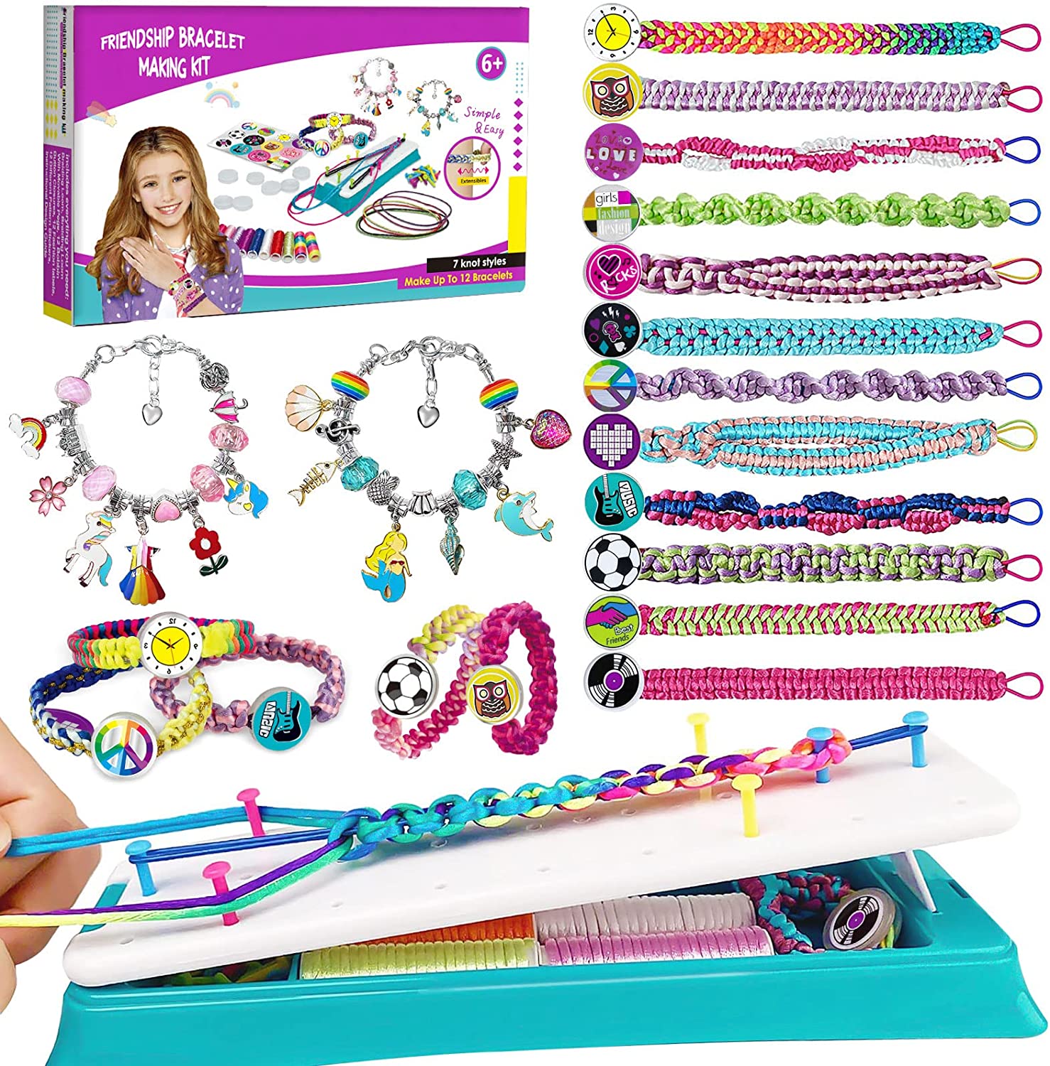 Ages 8-12 Bracelet Making Kit Arts And Crafts for Kids 