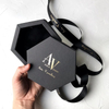 Custom Shaped Cardboard Necklace Bracelet Ring Hexagon Jewelry Box 