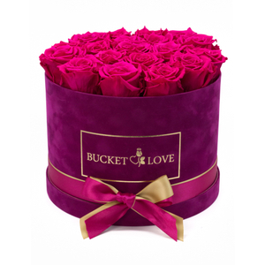 7.6'' X 7.4'' Luxury Round Shaped Velvet Flower Box