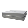 Custom Logo Printed Silver Gift Box with Lid