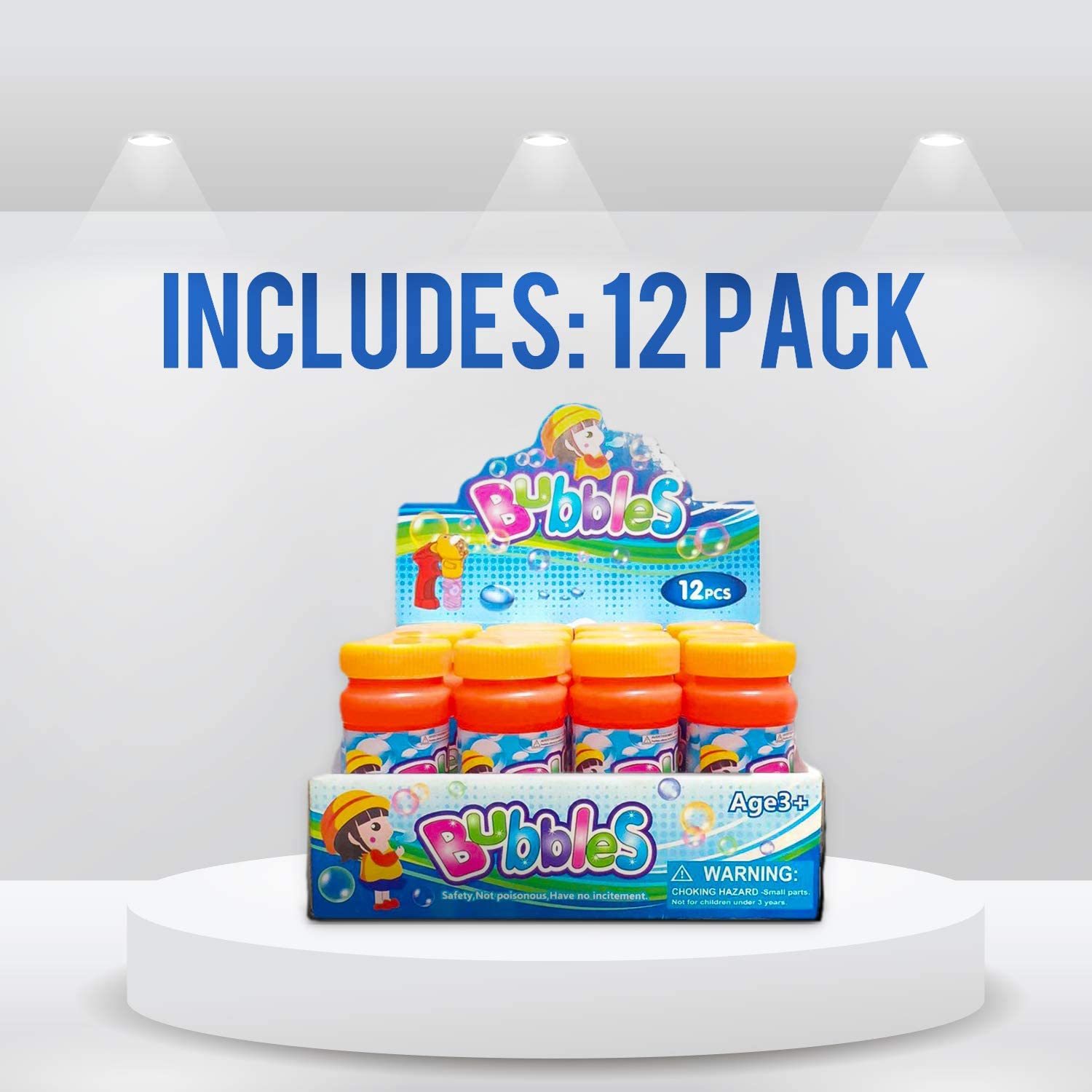 12 Packs Bubble Solution Bubble Solution Refill for Toddler Toys