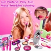 Little Girls Age 3+ Pink Floral Tote Bag Play Makeup Set 