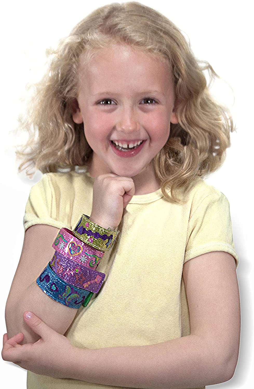 Bracelets With 100+ Sparkle Gem And Glitter Stickers