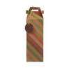 Paper Wine Box with Tag 4 4/5 X 4 4/5 X 17 Striped Recycled 2/Pack