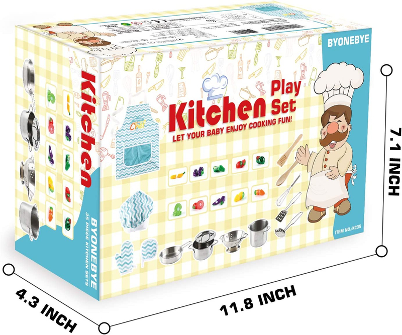 130pc Play Food Set for Kids & Toddlers Kitchen Toy Playset