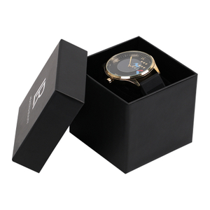 4''x4''x3'' Wholesale Luxury Custom Black Cardboard Watch Boxes 