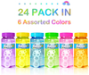 24 Pack 2 Oz Bottles of Bubble Bottles with Wand for Kids