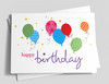 Large 5x7 Inch Watercolor Assortment Happy Birthday Card Set