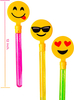 24 Pcs Emoji Multi Point Stackable Push Pencil Assortment with Eraser