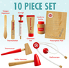 10 PC Set Pretend And Play Tools Wooden Doctor Kit