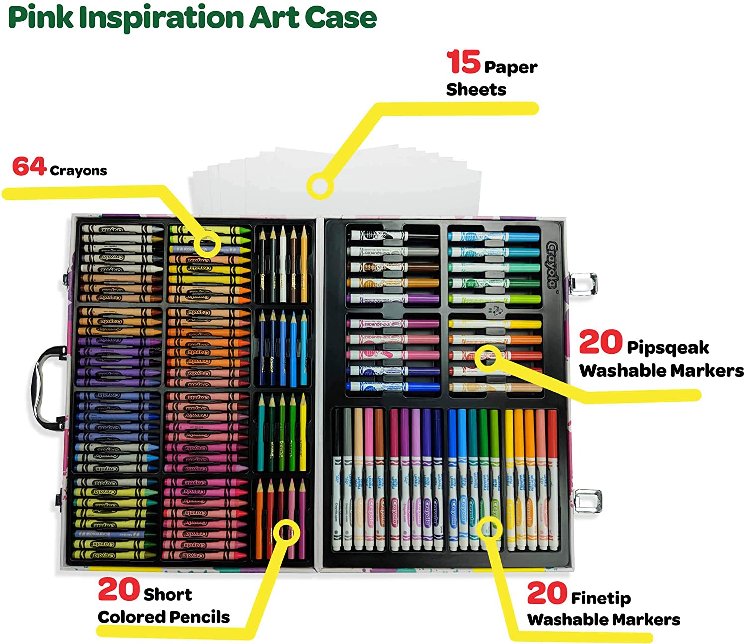 140 Art Supplies Inspiration Art Case Coloring Set