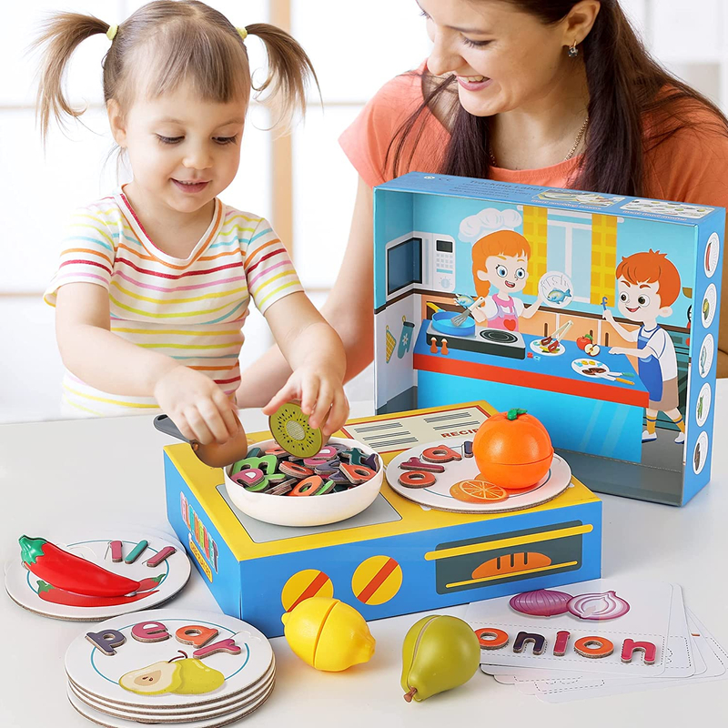 3 4 5 6 Year Old Boy Girl Kids Pretend Play Kichen Food Playset 