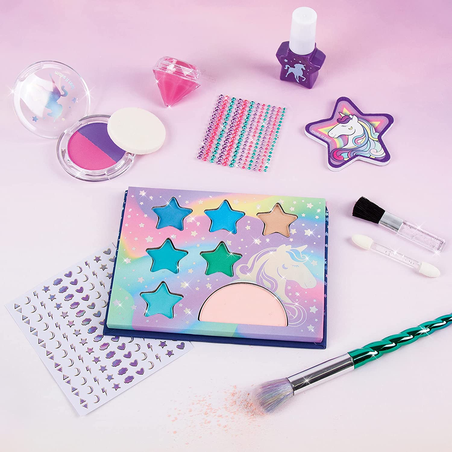 Deluxe Unicorn Makeover Kids Makeup Set for Girls And Tweens