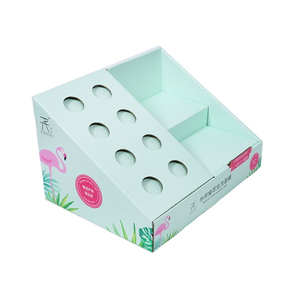Free New Custom Printed PDQ Cosmetic Perfume Cardboard Recyclable Display Stand Counter