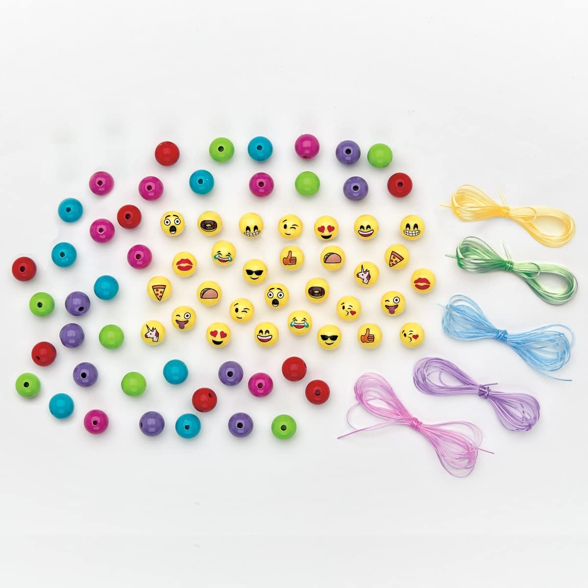 Emoji Bracelets Makes 5 Bead Bracelets Jewelry Making for Kids