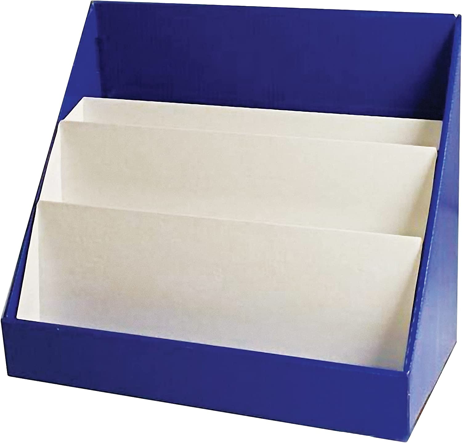 17"H X 20"W X 10"D 1 Unit Classroom Keepers Blue Cardboard BookShelf 