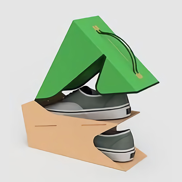 Custom Logo Hardboard Foldable Stackable Cardboard Shoe Box 