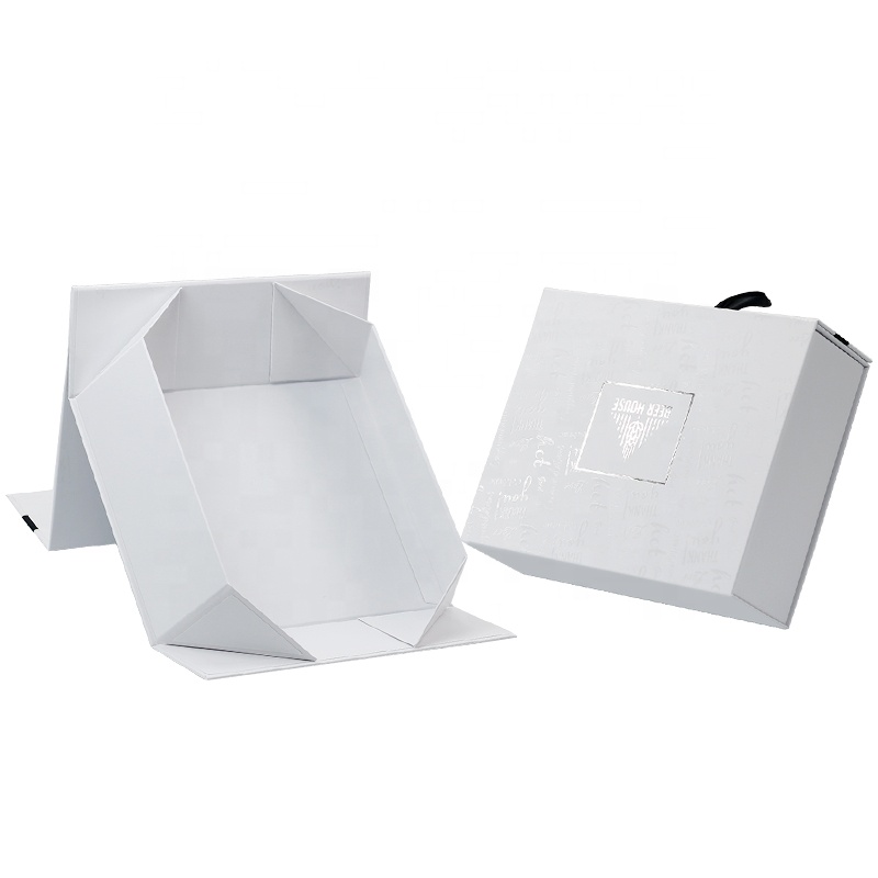 OEM Acceptable White Folding Paperboard Gift Box Gift Box Packaging Paper Box