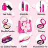 Little Girls Age 3+ Pink Floral Tote Bag Play Makeup Set 